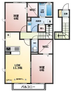 GLADIOLE・ISHII C棟【2階】の間取り