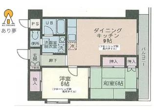 トレゾァ横浜【6階】の間取り