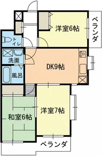 ボヌール元町【1階】の間取り