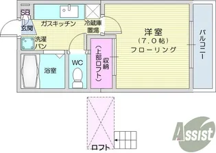 サンセピア【1階】の間取り