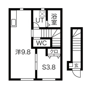 ル・メイユール尼沼B棟【2階】の間取り