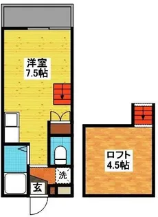 MODERN 西山A【1階】の間取り