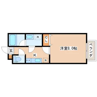 east mare【1階】の間取り