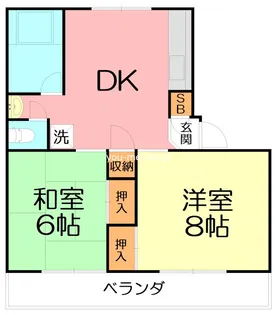 的場マンション【2階】の間取り