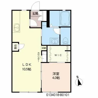 フォーレスト ビラ II棟【1階】の間取り