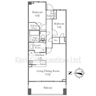 マジェスティハウス新宿御苑パークナード【6階】の間取り