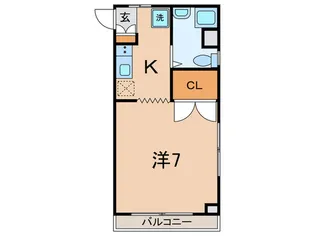 コーポ三恵【2階】の間取り