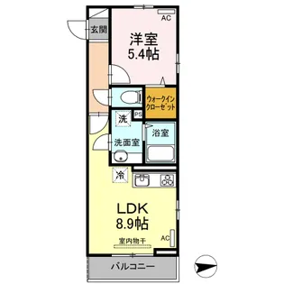 美麗・上町【2階】の間取り