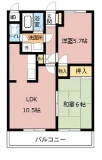 ロイヤルパレス(幕張本郷)【1階】の間取り
