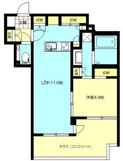 ハイ・グレード大船【1階】の間取り