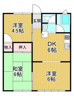 ハイム松ヶ丘【2階】の間取り
