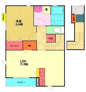 メルヴェーユ・ウィット町田【2階】の間取り