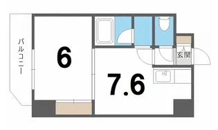 クロスリバー2【3階】の間取り