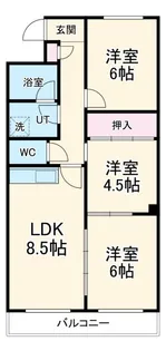エミナンス竜美丘【1階】の間取り