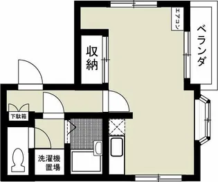 ヒルサイド千駄木【1階】の間取り