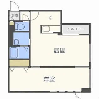 KDXレジデンス南三条【13階】の間取り