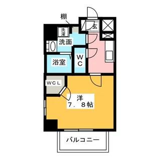 エスリード名古屋東別院【8階】の間取り