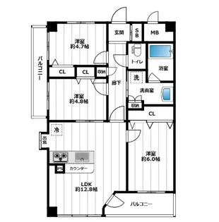 (仮称)八王子横山町マンション【9階】の間取り