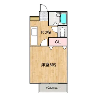 ハイムプリベール【1階】の間取り