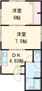 ハイネスS【1階】の間取り