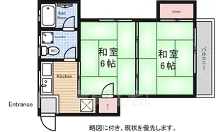 魚沢荘【2階】の間取り