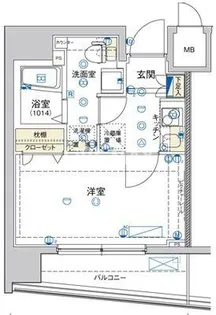 ハーモニーレジデンス東京イーストコア【9階】の間取り