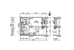 東雲キャナルコートCODAN14号棟【2階】の間取り