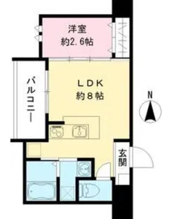 リアコート長瀬【1階】の間取り