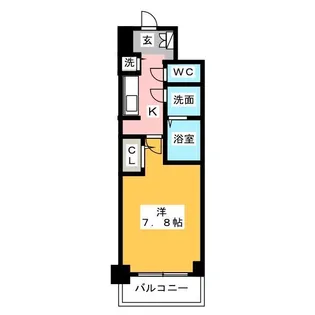 S-RESIDENCE葵II【8階】の間取り