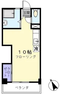 コーポ高輪台【2階】の間取り