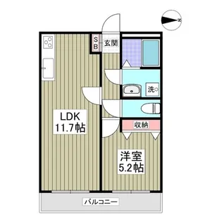 第六竹石マンション【3階】の間取り