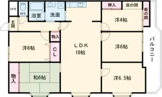 キャピタル新大宮【2階】の間取り