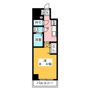 ディアレイシャス浅間町【4階】の間取り