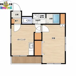 ひまわり七番館【3階】の間取り