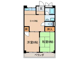 美杉マンション【2階】の間取り