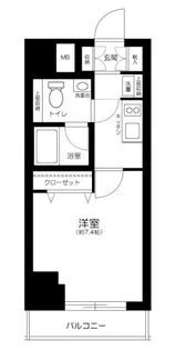 プレール・ドゥーク木場駅前【5階】の間取り
