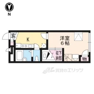 レオパレス相楽【1階】の間取り