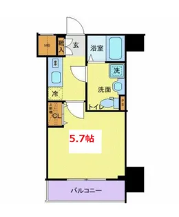 クレヴィスタ大井町【4階】の間取り