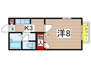 レジデンスなでしこ【2階】の間取り