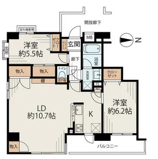 チュリス明大前【8階】の間取り