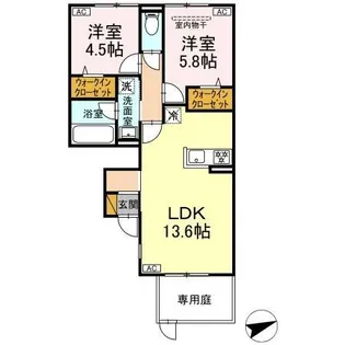 MOKURIE真鍋【1階】の間取り