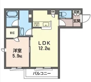 エゾンス中央林間【2階】の間取り