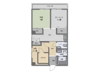 城内木村ビル【2階】の間取り