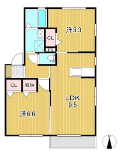 ベルドミールとねりこ【2階】の間取り
