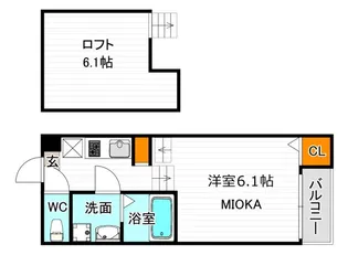 ラクラルテ【1階】の間取り