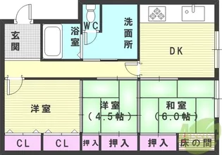 ドゥ・ホーム別所【1階】の間取り