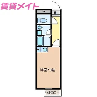 タウンカワサキA棟【2階】の間取り