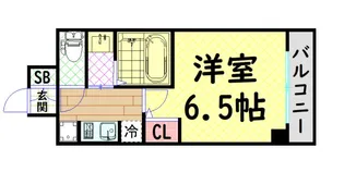 クリスタルグランツ難波WEST【4階】の間取り