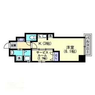 ParkGrande蕃山【8階】の間取り
