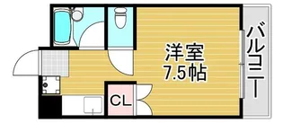 リベルテ西片江【2階】の間取り